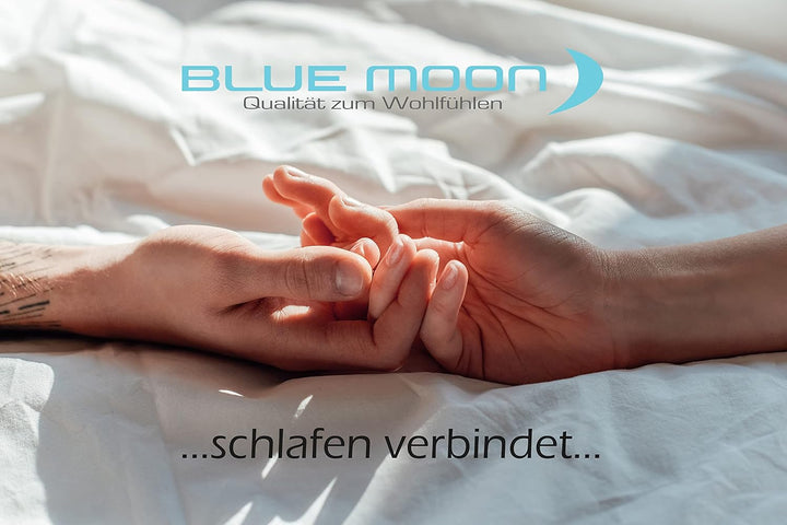 Blue Moon Bio Baumwolle Jersey Bettlaken - Spannbettlaken 160x200cm - Spannleintuch Spannbetttuch Be