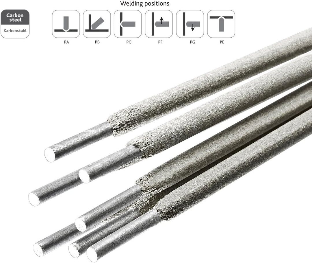STARK Rutile Allround-Schweisselektrode - 3 x 350 mm - 1 kg/ca. 35 Stück - universale Stabelektrode