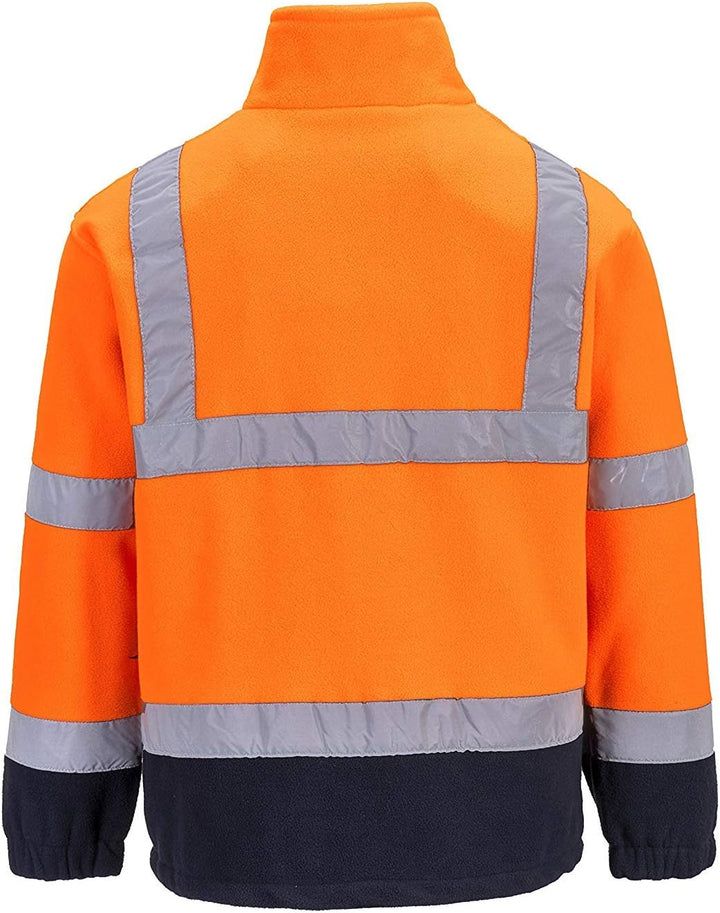 PORTWEST Fleece mit Anti-Pilling-Ausrüstung, 300 g, 100% Polyester, 1 Stück, XXL, Orange/Navy, F301O