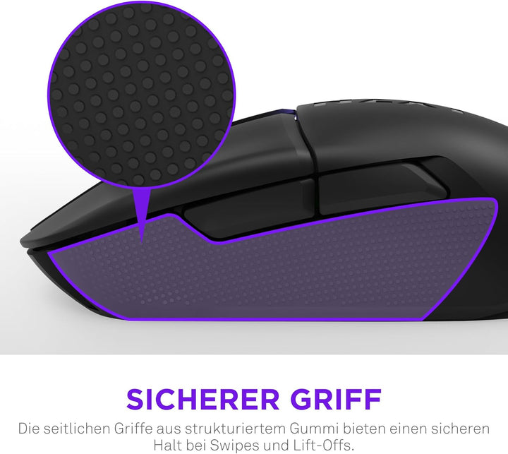 NZXT Gamingmaus Lift Elite Wireless – Ultraleicht: 57 g – Abfragerate 4K / 8K, optische Schalter, op