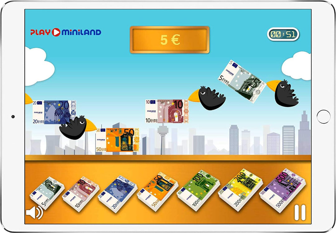 Miniland 31908 - Euro-Set (28 Scheine und 80 Münzen)
