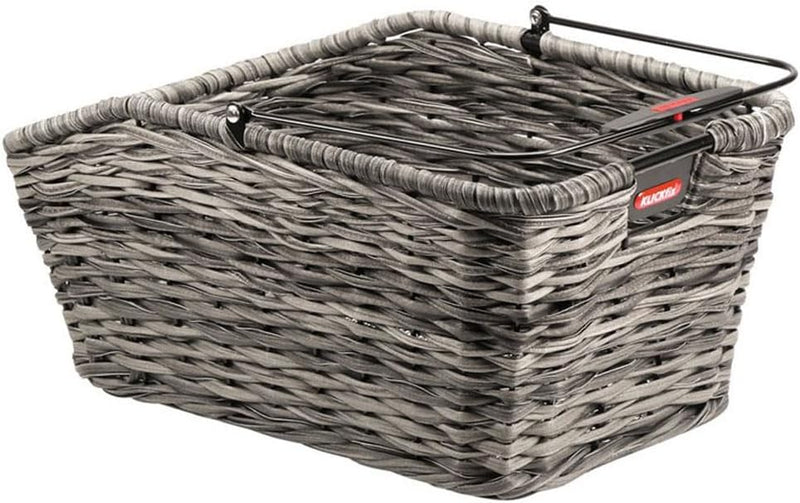 KLICKfix Structura GT Hinterradkorb mit KorbKlip Schilf Grau, Schilf Grau