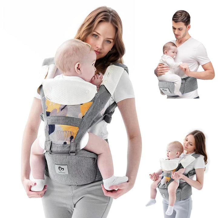 Bellababy Babytrage, All-In-One Babytrage für Neugeborene ab Geburt, Babys & Kleinkinder (0-36Monate