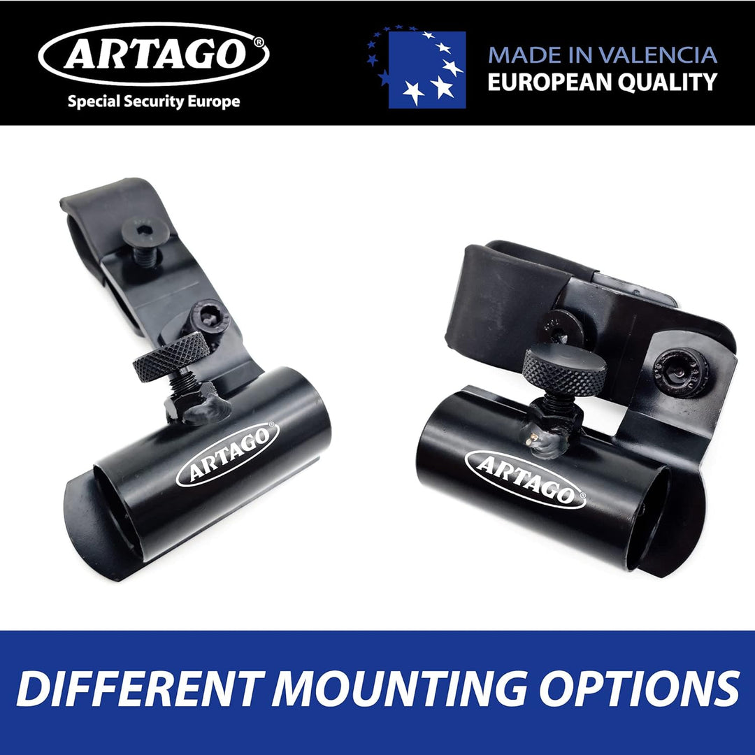 Artago K502 Universal Bügelschloss Halterung (Metall) an Rohren oder Schrauben für Fahrrad und Motor