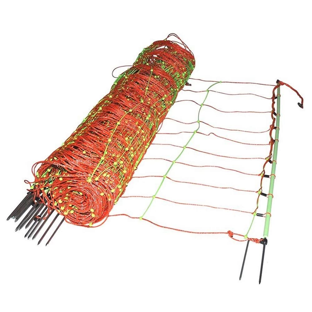 Weidezaun Elektrozaun Euro Netz Kombinetz 50m lang 106cm hoch 14 Pfähle Doppelspitze