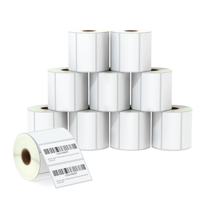 BETCKEY - 76mm x 38mm(3 in x 1,5 in) Perforierte Barcode/Versand/Adresse Thermoetiketten Kompatibel