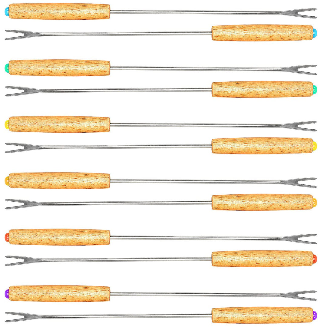 Rosenstein & Söhne Käsefondue Gabel: Fondue-Gabeln, 12er-Set (Fleischfonduegabel, Käsefondue-Gabelse
