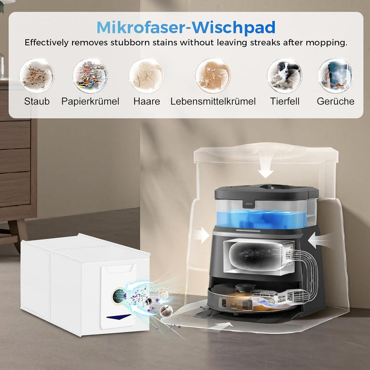25 Stück Zubehör Kompatibel für ECOVACS DEEBOT T30 Omni / T30 PRO Omni Saugroboter, Ersatzteile mit