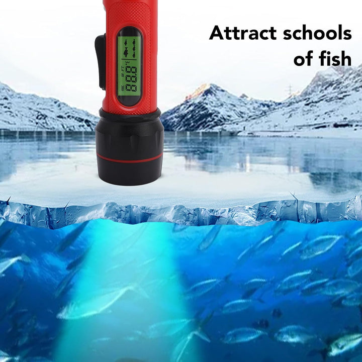 Sonar Fish Finder, Drahtloser Wasserfischfischfischfinder mit LCD -Display, 295,3 Fuss Range, Handhe