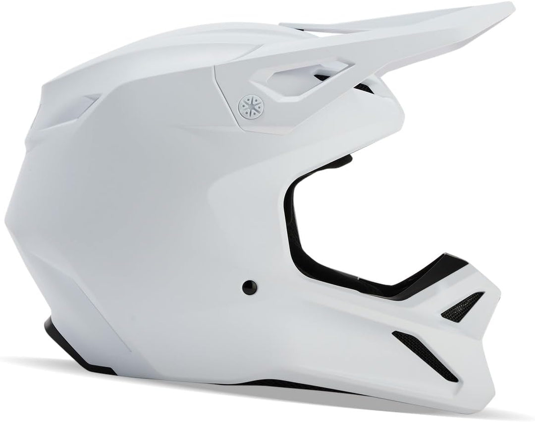 Fox Racing V1 Motocross-Helm, mattweiss, Grösse L L Mattweiss, L Mattweiss