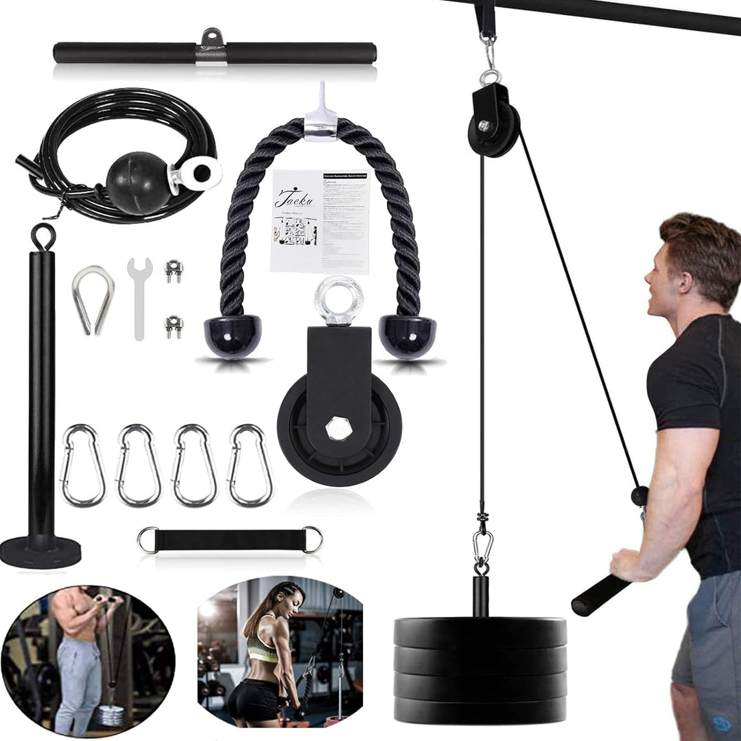 Seilzug-Fitness Professionelle Kabelzug Pulley Unterarmtrainer Frauen Männer Trizeps Seil Gewicht Fi
