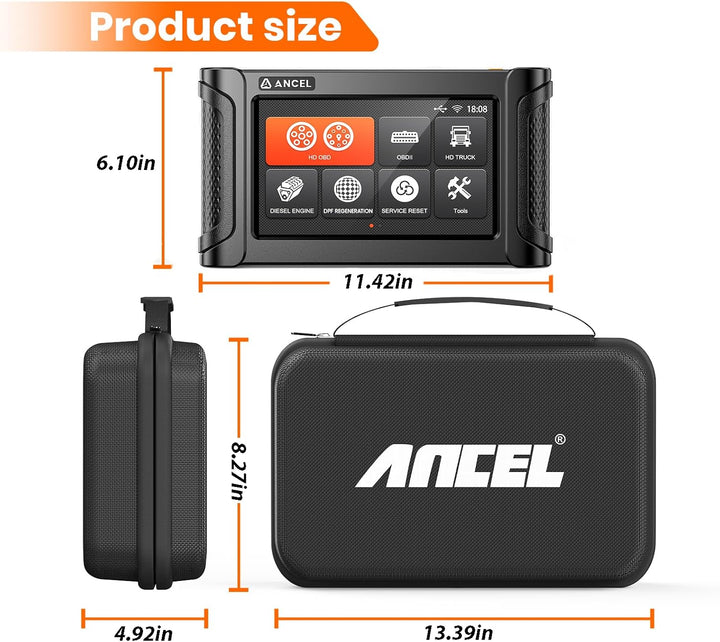 ANCEL Stossfeste Schutztasche für OBD2 Diagnosegerät, Code Reader und Auto Diagnose Tools, wasserdic