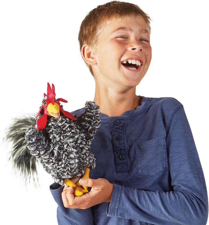 Folkmanis Puppets Barred Rock Rooster/Hahn, bunt