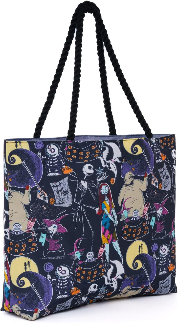 Disney Tote Nightmare Before Christmas Jack Skellington Print Leichte Tasche, Nightmare Before Chris