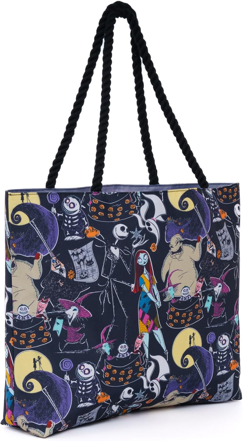 Disney Tote Nightmare Before Christmas Jack Skellington Print Leichte Tasche, Nightmare Before Chris