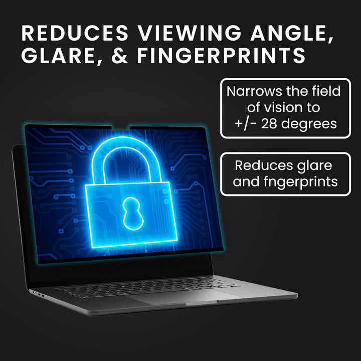 kwmobile Sichtschutzfolie für Apple MacBook Air 13 M4 2025 A3240 Folie - Blickschutzfolie Privacy Sc
