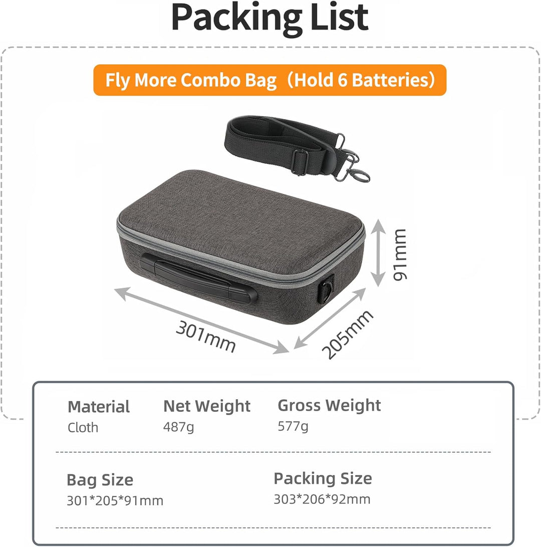 ZJRXM Tasche für DJI Neo 2 Zubehör, Kompakte Reisetasche für DJI Neo 2 Fly More Combo, Tragetasche f