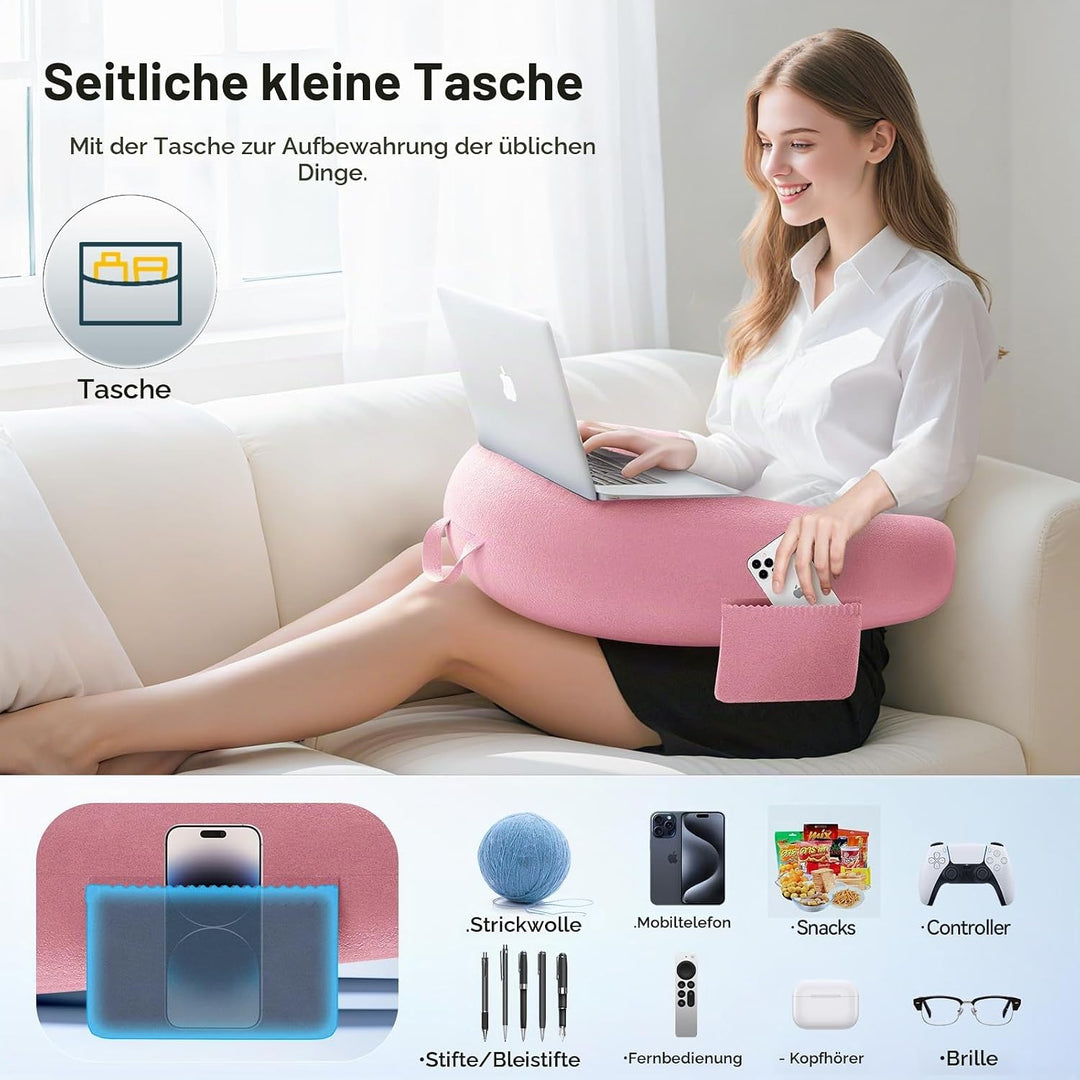 Gaming Kissen &amp; Lesekissen, Reading Pillow für das Sitzen auf dem Bett/Sofa/Fussboden, Fütterungs/Hä