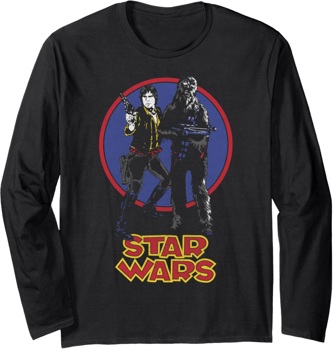 Star Wars Vintage Han And Chewie Langarmshirt