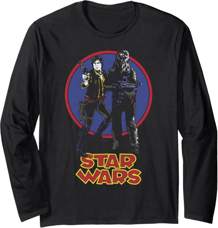 Star Wars Vintage Han And Chewie Langarmshirt