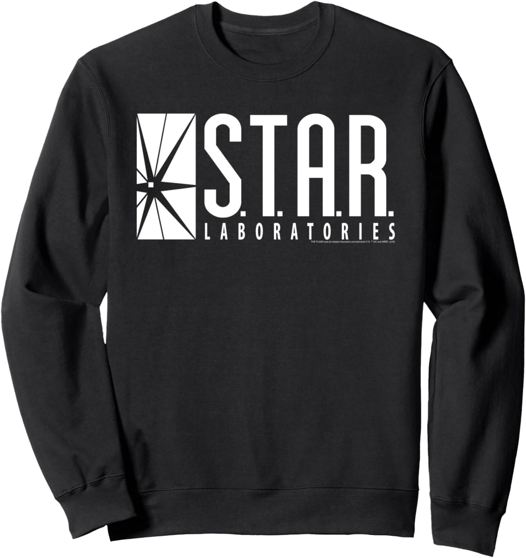 DC Comics Flash Star Labs Logo White Sweatshirt