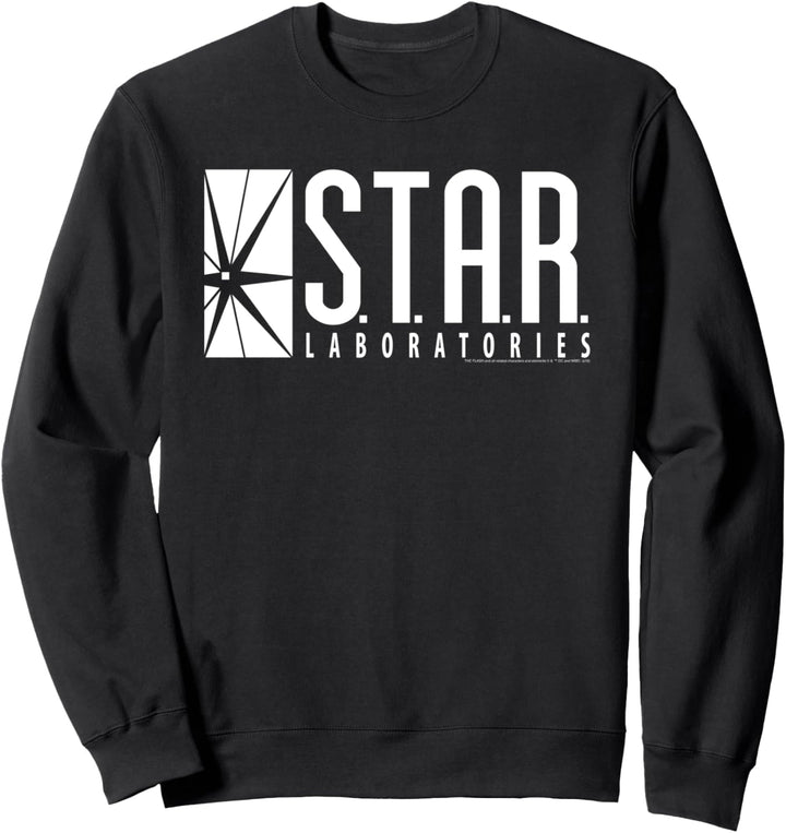 DC Comics Flash Star Labs Logo White Sweatshirt