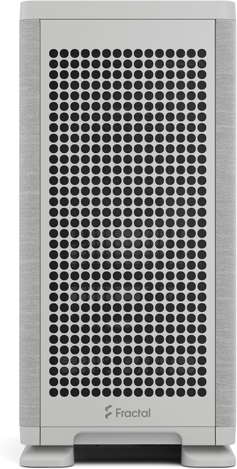 Fractal Design Mood Light Gray PC Case - Sleek Fabric Design, 180mm Top Fan, Conceals 325mm Graphics