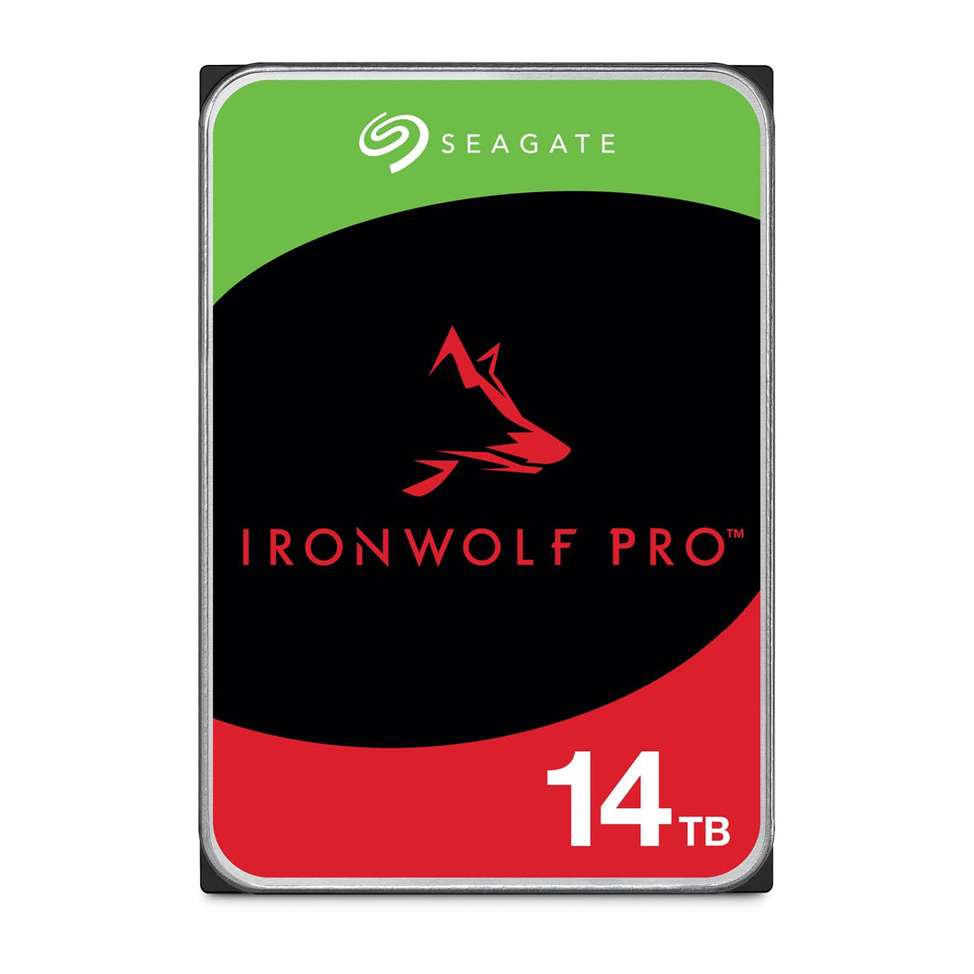 Seagate IronWolf Pro 14 TB, NAS interne Festplatte, 3.5 Zoll, 7200 U/Min, CMR, 256 MB Cache, SATA 6