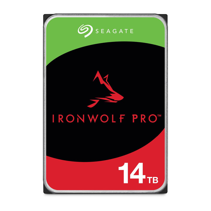 Seagate IronWolf Pro 14 TB, NAS interne Festplatte, 3.5 Zoll, 7200 U/Min, CMR, 256 MB Cache, SATA 6
