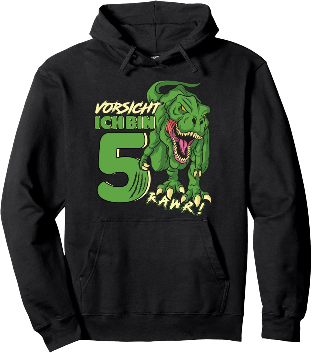 Dinosaurier 5 Geburtstag Deko ich bin 5 Dino Jungen 5 Jahre Pullover Hoodie