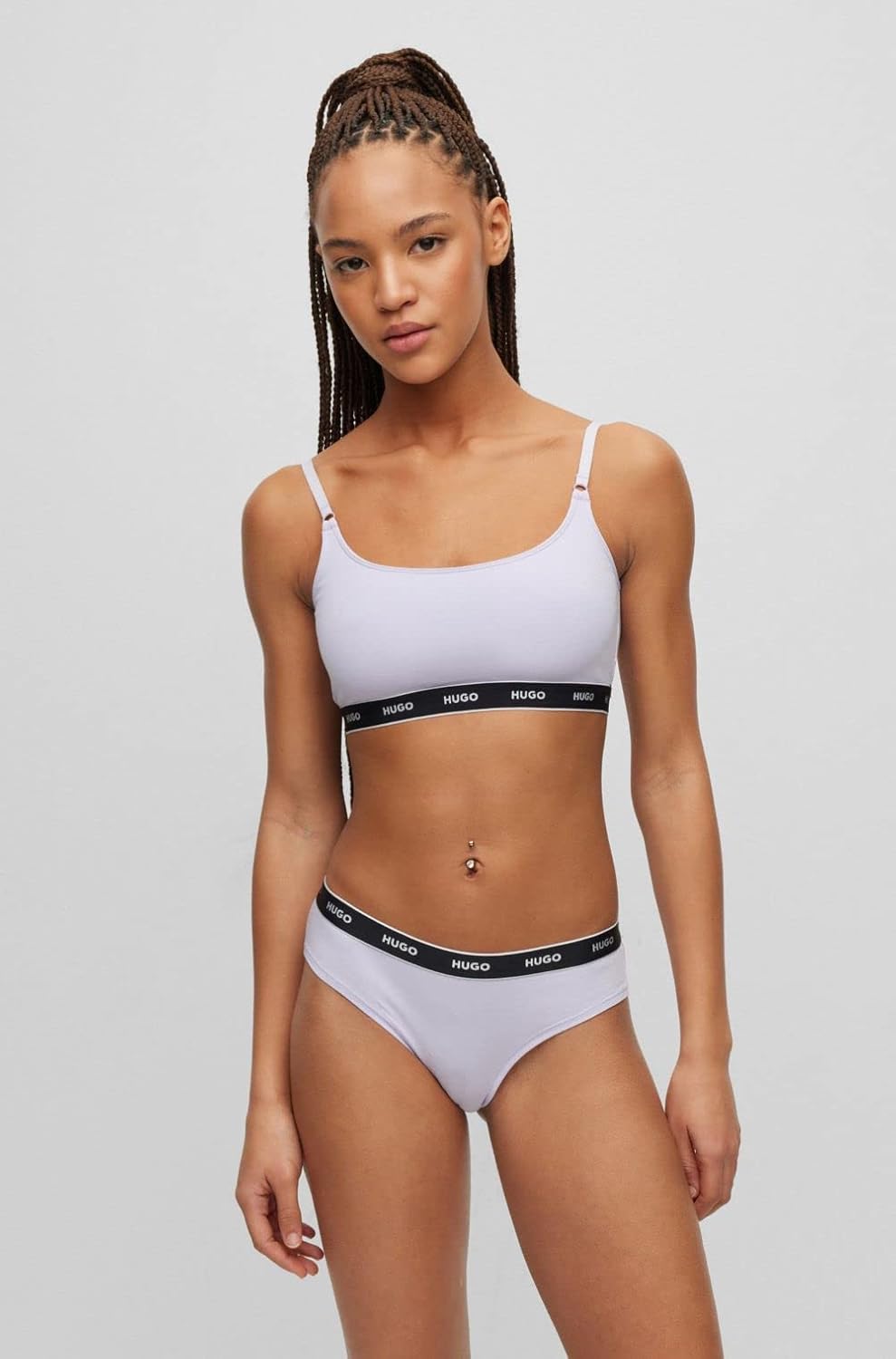 HUGO Damen Triplet Brief Stripe Brief XL Open Miscellaneous977, XL Open Miscellaneous977