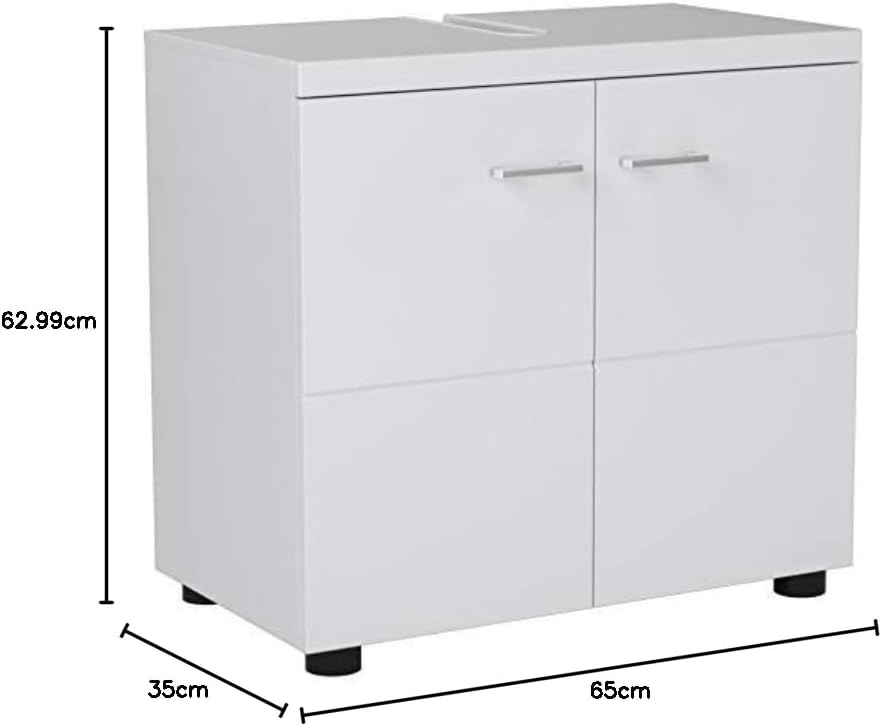 trendteam smart living - Waschbeckenunterschrank Unterschrank - Badezimmer - Nightlife - Aufbaumass