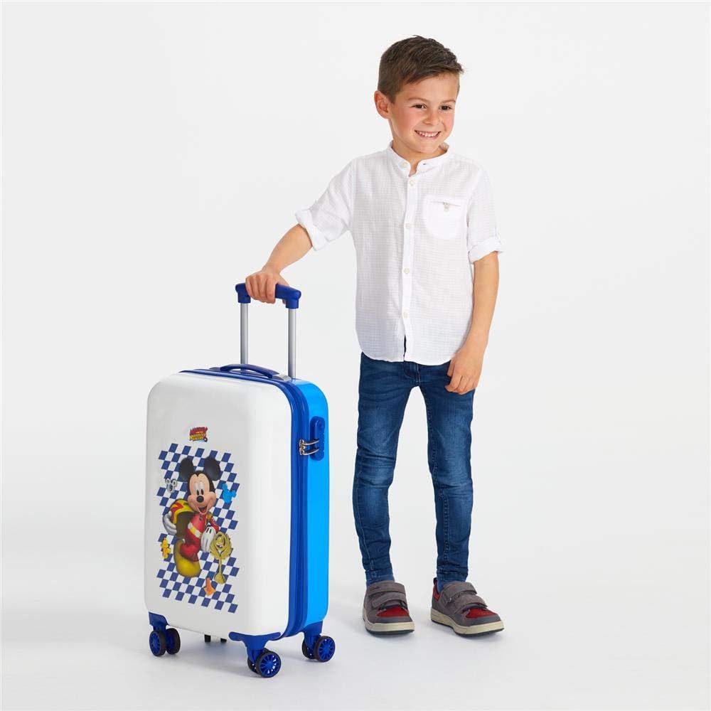 Disney, Handgepäck Weiss weiss, 55 centimeters Weiss Mickey-Kabine, Weiss Mickey-Kabine