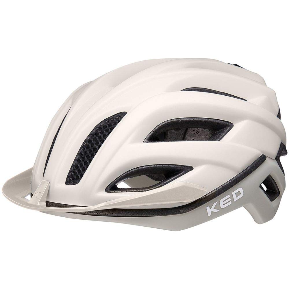 KED Champion Visor Rennrad Fahrrad Helm weiss 2022 M 52-57cm, M 52-57cm