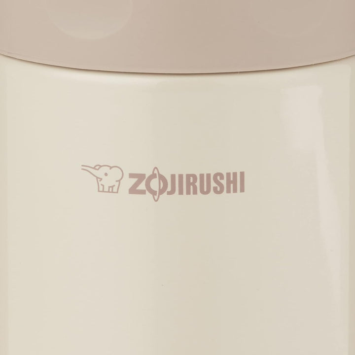 Zojirushi Lebensmittelbehälter aus Edelstahl, mittelgross, cremefarben 17 fl oz Cremefarben, 17 fl o