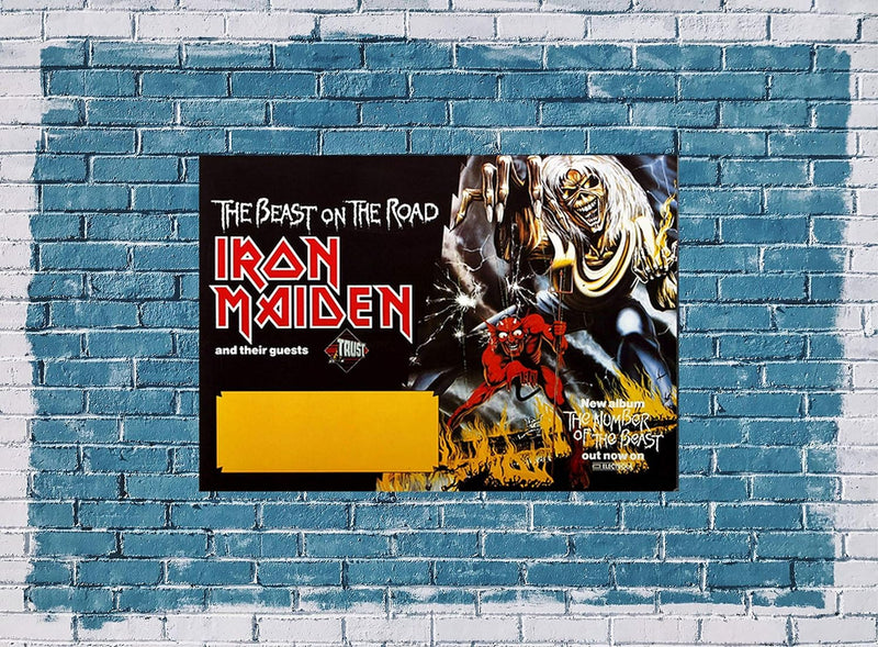 Iron Maiden - Beast On The Road, 1982 » Konzertplakat/Premium Poster | Live Konzert Veranstaltung |