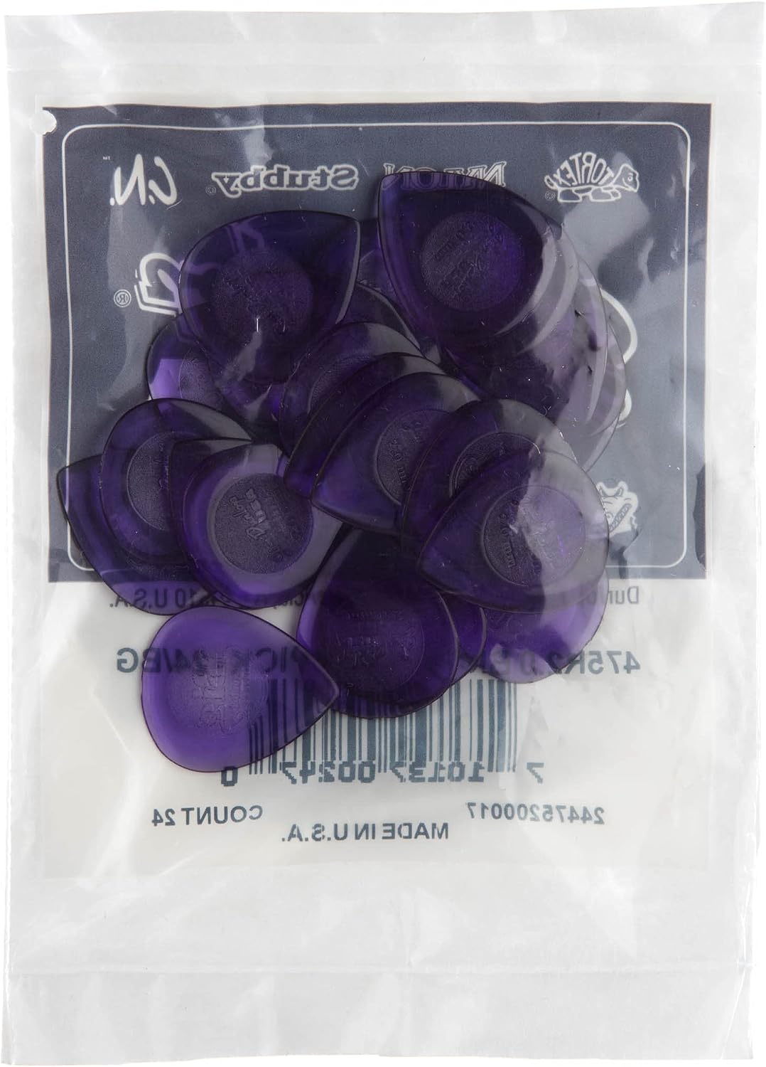 Médiators Jim Dunlop 2,00mm Big Stubby 2,00mm sachet de 24 Sachet de 24 2,00mm, Sachet de 24 2,00mm
