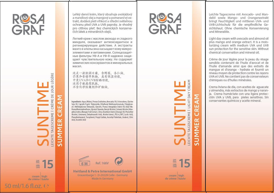 Rosa Graf SUMMER CREAM LSF 15