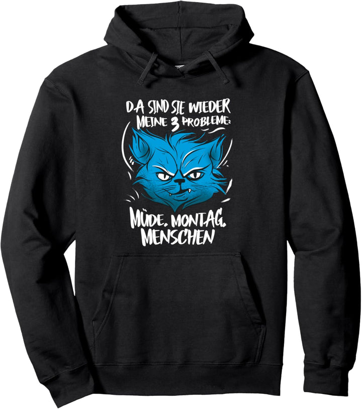 Ich hasse Montag Menschen Morgenmuffel Kaffetrinker Pullover Hoodie