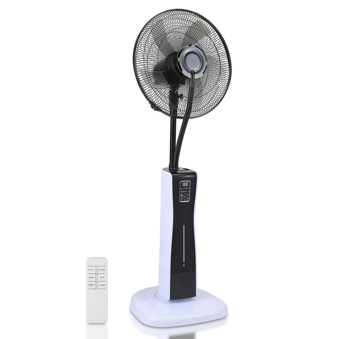 Daromigo Standventilator, 2L Standventilator mit Sprühnebel, ventilator mit Wasserkühlung, Sprühnebe
