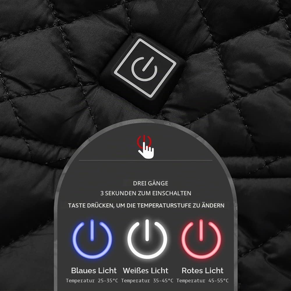 Oneshlee Heizweste Damen, Wärmeweste Elektrisch, Heizjacke Usb, Weste Mit Heizung, Warme Weste Behei
