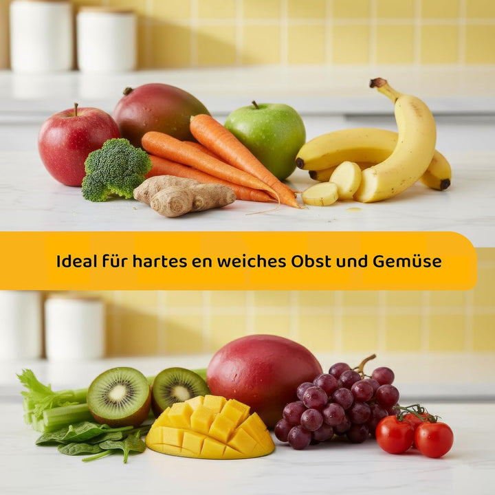 Super Juicer - Linea Tegno - Professioneller Edelstahl Entsafter - Entsafter für Obst und Gemüse - 1