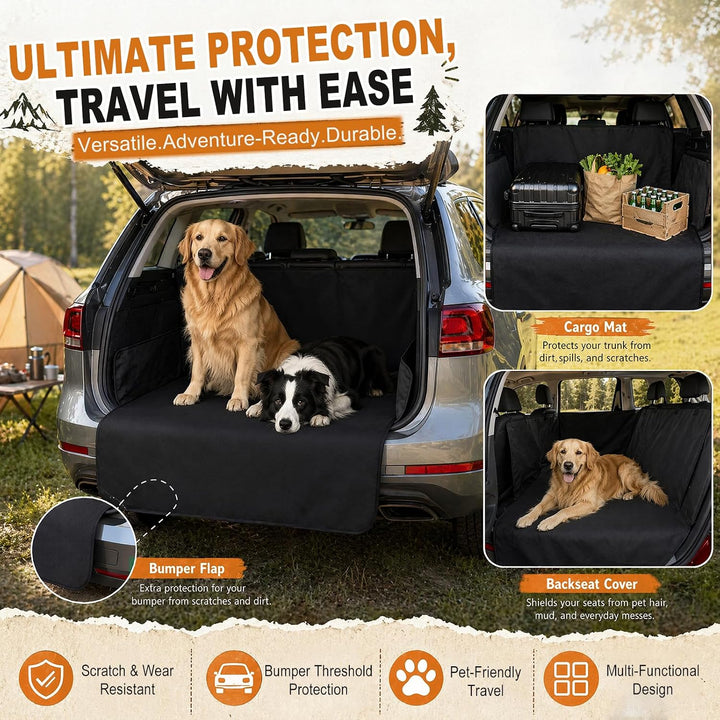 Generisch 185x105cm Kofferraumschutz Hund, Waterproof Scratch Resistant, Universal, Kofferraum Car G
