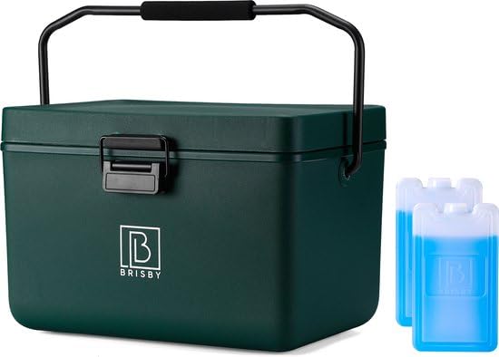 Brisby Kühlbox 12 Liter - Kühlbox ohne Strom, 40 Stunden kühl, Inklusive 2 grosse Kühlelemente 200ML