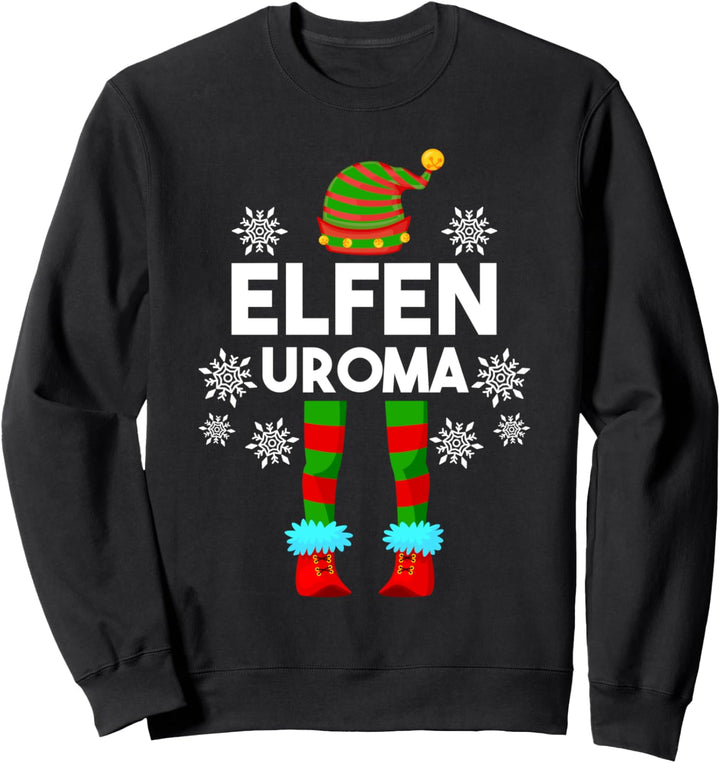 Elfen Uroma Elfe Weihnachtself Partnerlook Weinachts Sweatshirt