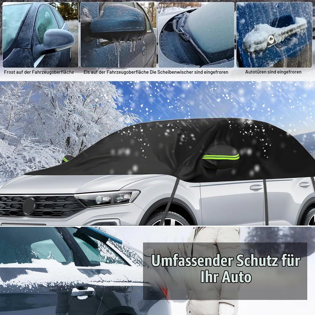 Universelle Halbgarage für SUV-Modell 361X150X54cm, Autoabdeckung Wasserdicht Ersatz für VW Tiguan S