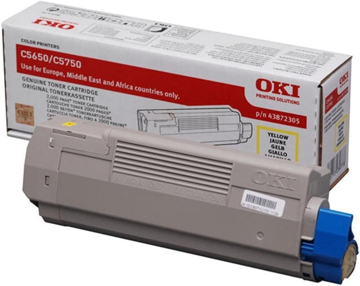 OKI 43872305 C5650, C5750 Tonerkartusche 2.000 Seiten, gelb