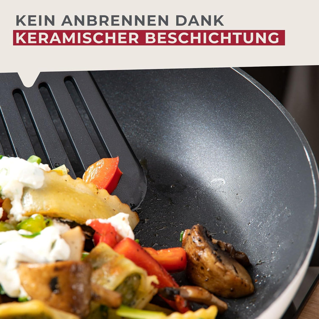 FACKELMANN Bratpfanne Arcadalina 20cm – Antihaft-Pfanne aus 90% recyceltem Aluminium und Keramik-Bes