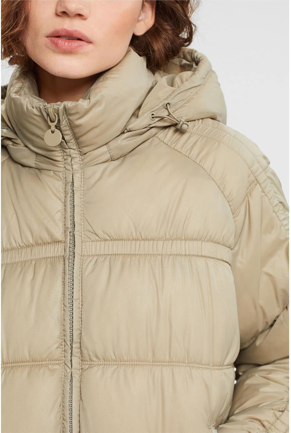 ESPRIT Stepp-Jacke mit abnehmbarer Kapuze