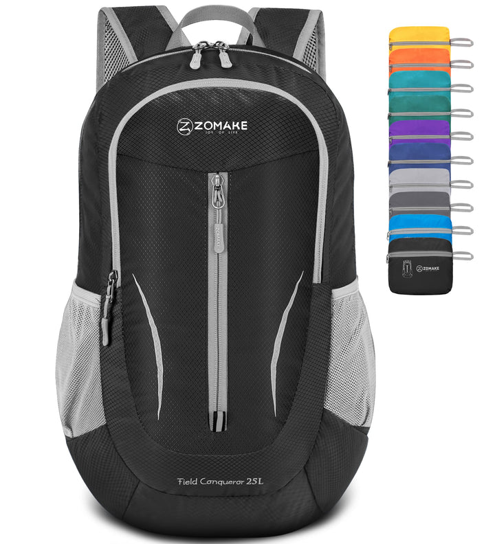 ZOMAKE Ultraleicht Faltbarer Rucksack - Packbare Backpacks 25L,Kleiner Faltbar Rucksäcke Wanderrucks